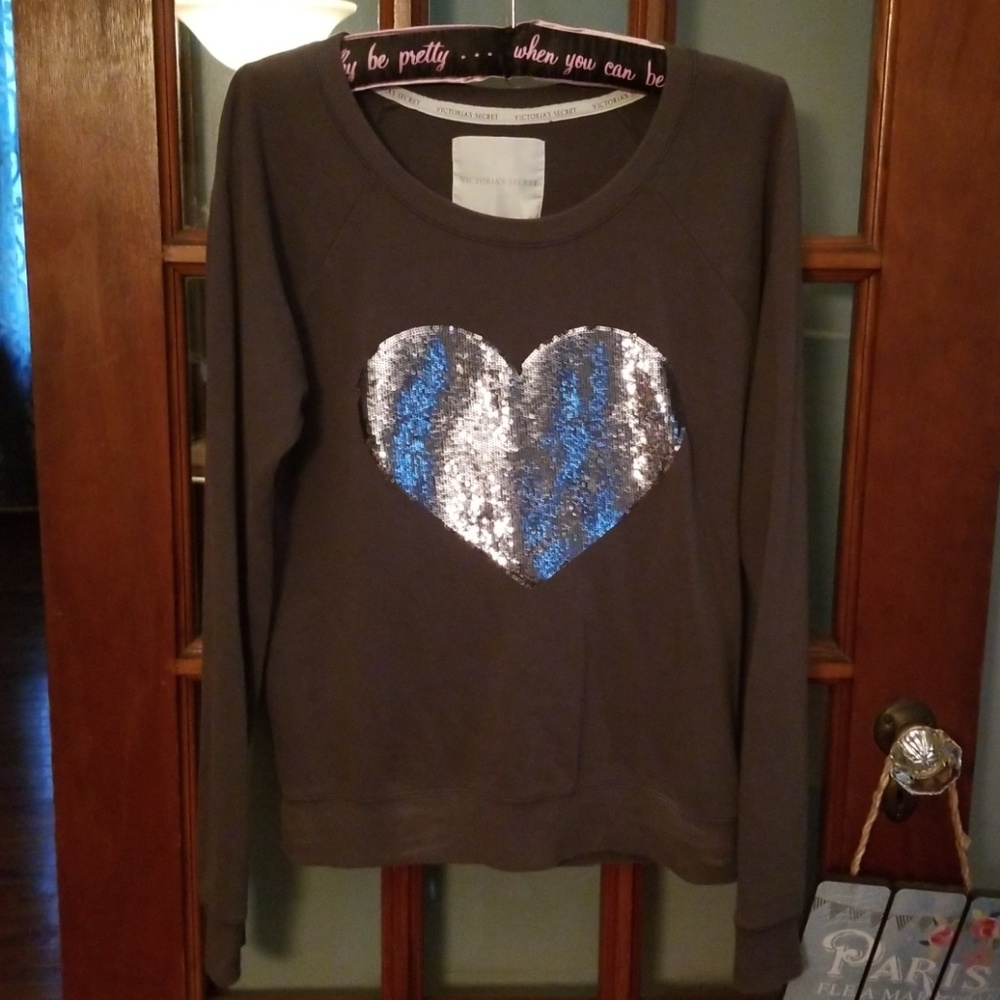 Bling heart sweatshirt